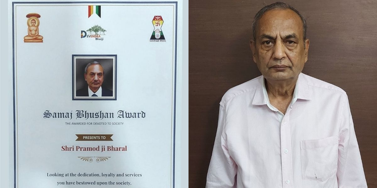 Pramod Bharal: Man with a golden heart awarded the Samaj Bhushan by the Governor of Maharashtra